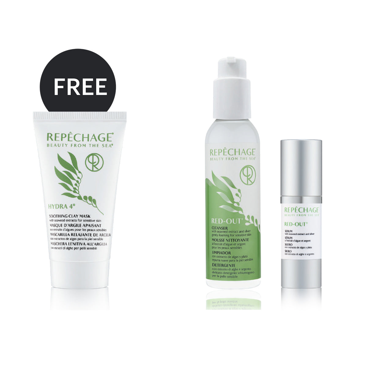 FREE Hydra 4 Soothing Clay Mask With Purchase of Red-Out Cleanser and Red-Out Serum