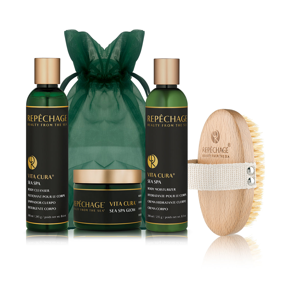 NEW Vita Cura® Sea Spa Body Collection Gift Set with FREE Dry Body Brush